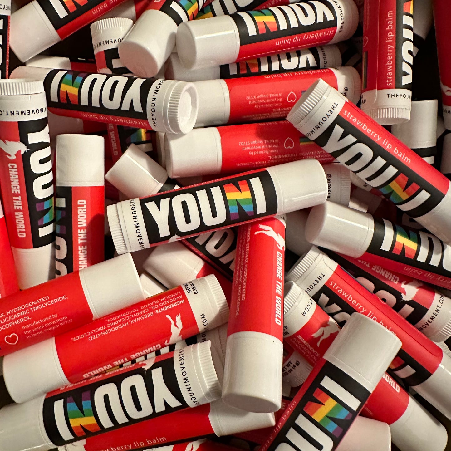 Strawberry Lip Balm: Rainbow Collection