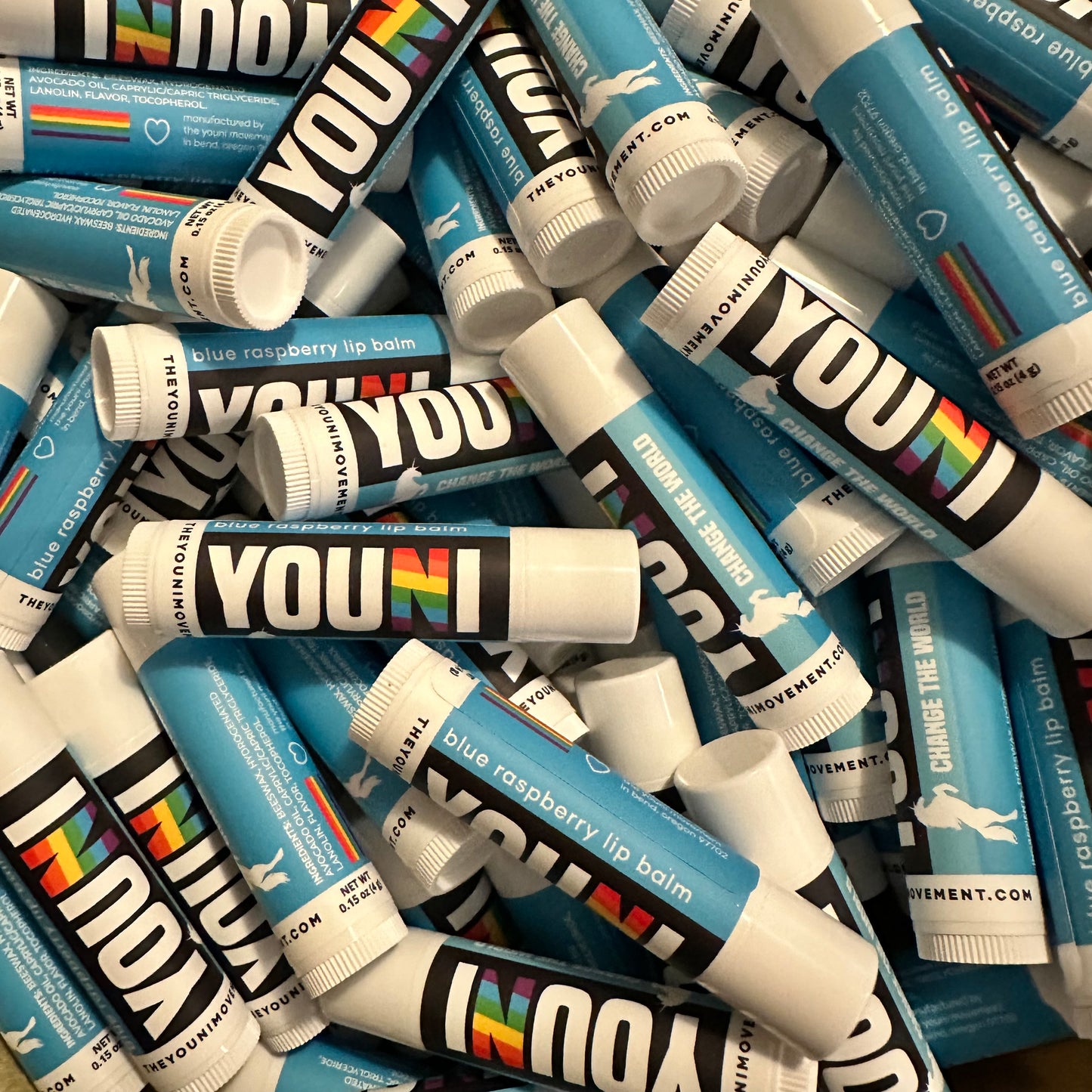Blue Raspberry Lip Balm: Rainbow Collection
