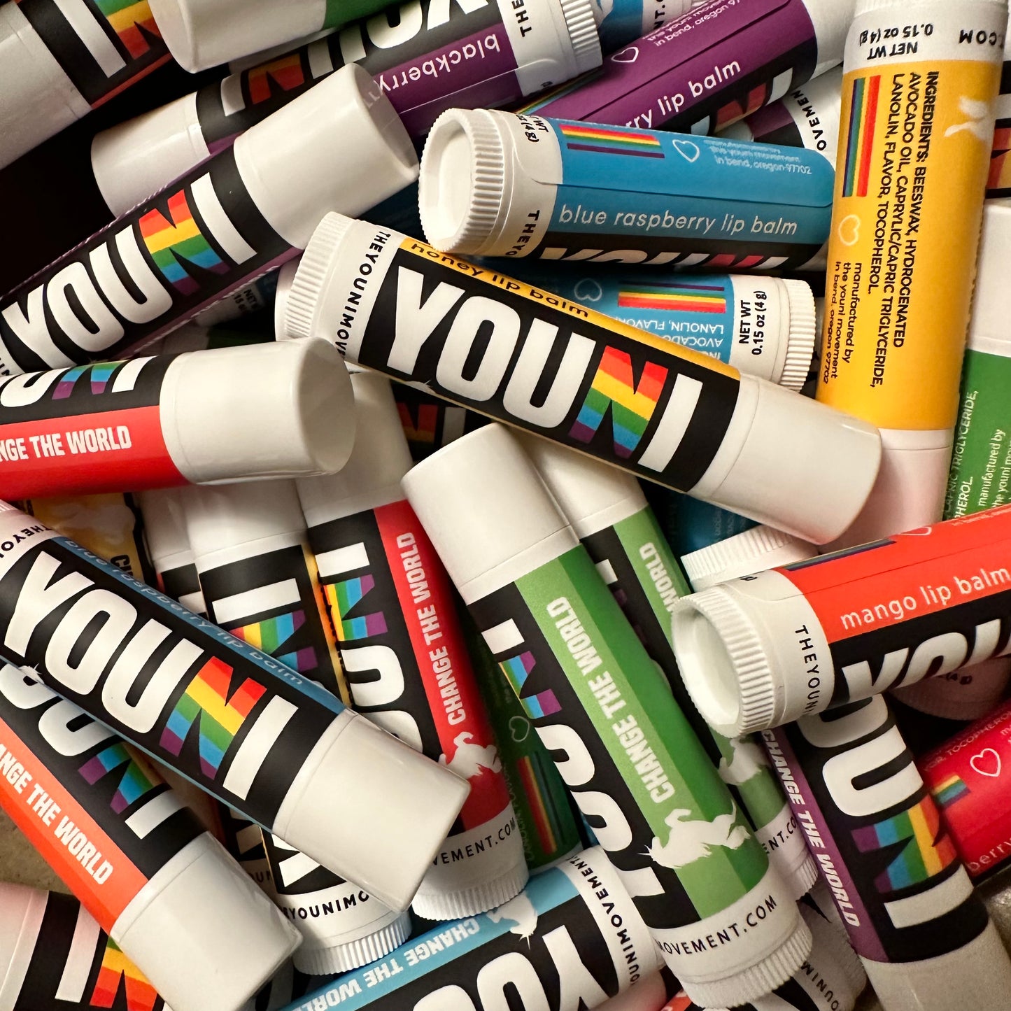 6-pack Lip Balm: Rainbow Collection